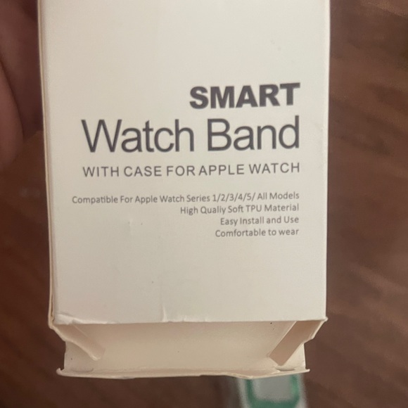 Apple Smart Watch Case Band Series 1/2/3/4/5 green Clear band NWT - Picture 3 of 3